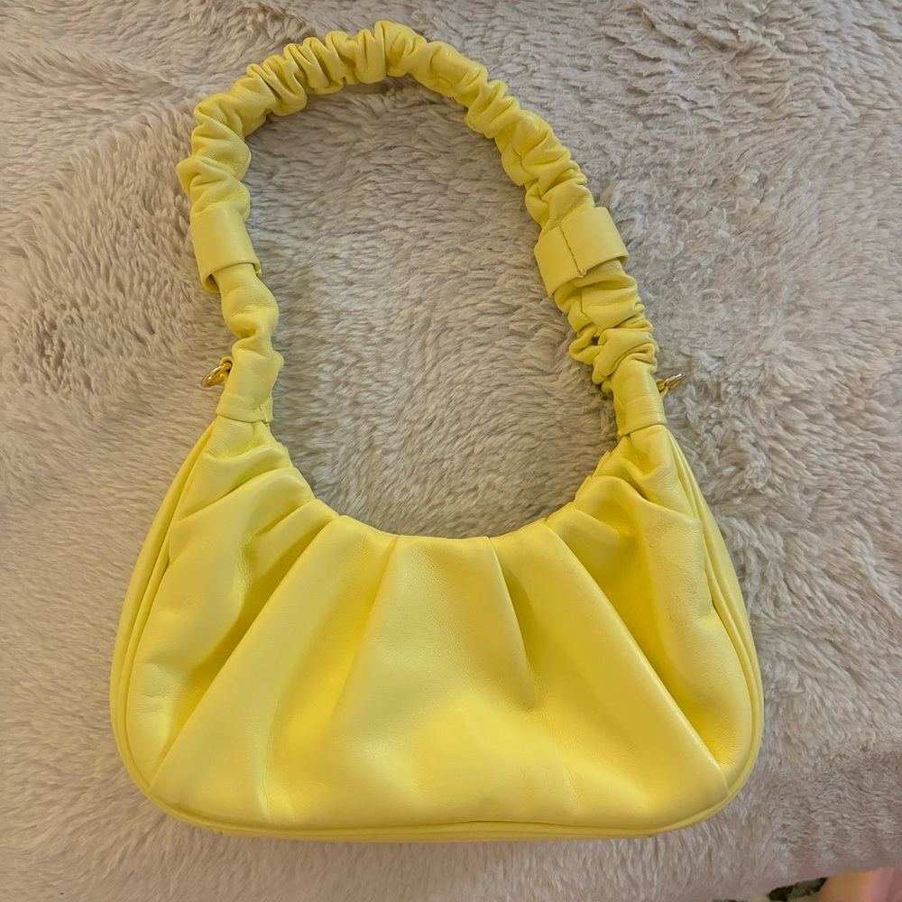 Aqua by Bloomingdale’s pale yellow purse